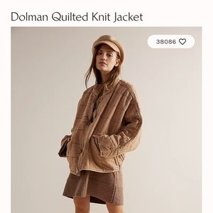 Free People Dolman Quilted Knit Jacket